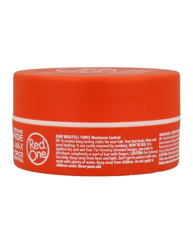 Red One Full Force Aqua Hair Wax Gel Laranja 150ml