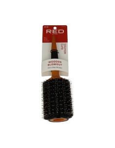Red Kiss Round Wooden Brush Brushing XL 2.5"
