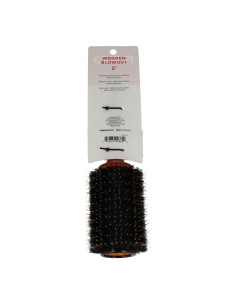 Red Kiss Round Wooden Brushing Brush L 2" 2