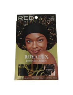 Red Kiss Professional Black Reversible Satin Cap XL