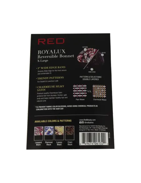 Red Kiss Royallux Gorro Satén Reversible Super Jumbo