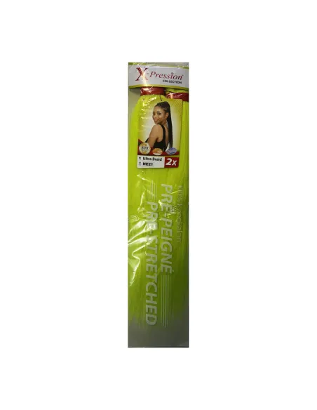 X-Pression Pré-Peigne NE21 – Vert néon (2x1)