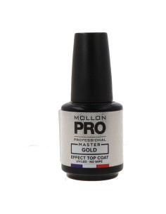 Mollon Pro Master Gold Effect Top Coat Uv Led No Wipe