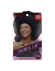 Red Kiss Essential Shower Cap Super Jumbo Black Capa De Cabello