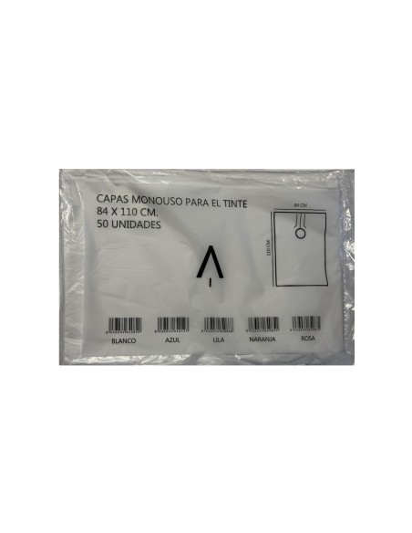Plasticaps Disposable Capes 50Unid 84X110 White