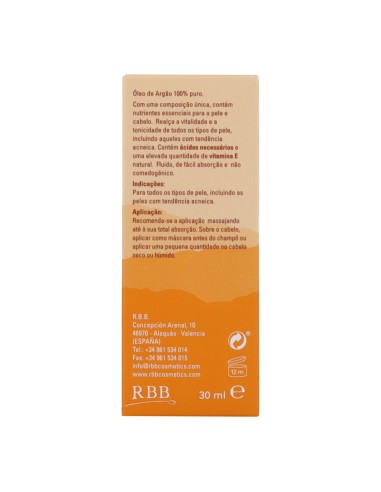 Sara Simar Aceite De Argan 100% Virgen 30 Ml (6119)