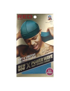 Red Kiss Power Wave Silky Spandex Durag Blue Capa De Cabello
