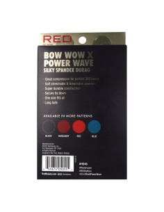 Red Kiss Power Wave Silky Spandex Durag Blue Capa De Cabello 2