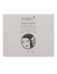 Rolo de chapas de alumínio Sinelco Sibel, prata, 12 cm × 100 m