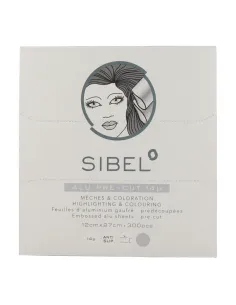 Chapas de alumínio pré-cortadas Sinelco Sibel, prata, 12 × 27 cm – 300 unidades