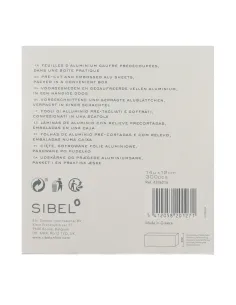 Chapas de alumínio pré-cortadas Sinelco Sibel, prata, 12 × 27 cm – 300 unidades 2