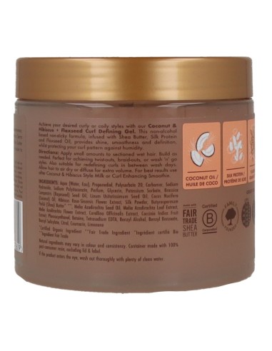 Gel para Cachos Shea Moisture Coconut and Hibuscus 431ml